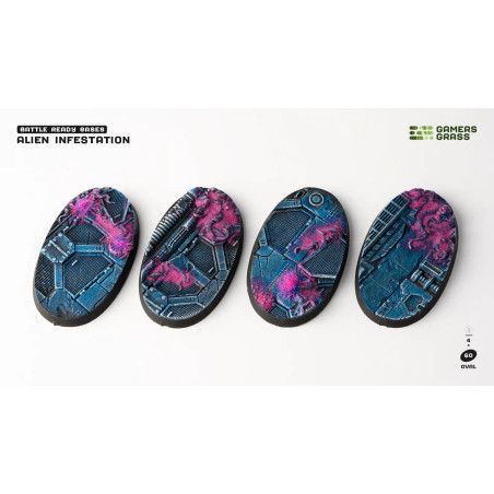 Alien Infestation Bases Oval 60mm (x4)