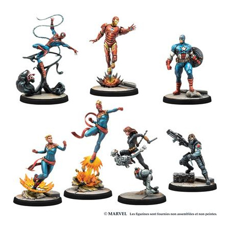Marvel Crisis Protocol Boite de base : Les Plus Puissants de la Terre