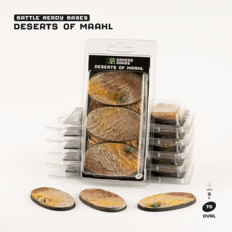 Deserts of Maahl Bases, Oval 75mm (x3)