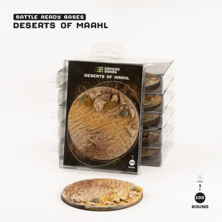 Deserts of Maahl Bases, Round 100mm (x1)