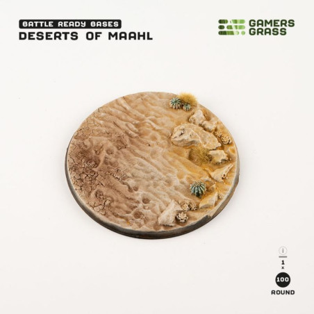 Deserts of Maahl Bases, Round 100mm (x1)