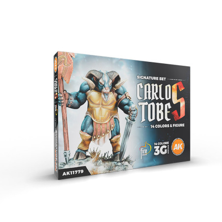 SIGNATURE SET CARLOS TOBES - 14 COLORS + FIGURE - AK