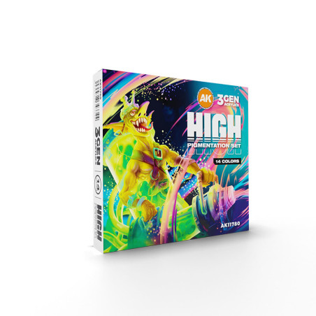HIGH PIGMENTATION SET 14 COLORS - AK