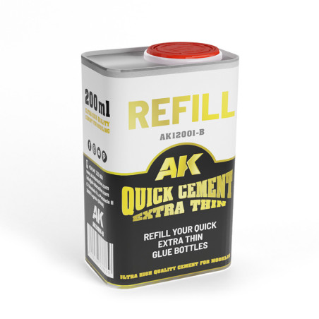 200 ML. REFILL QUICK CEMENT EXTRA THIN - AK