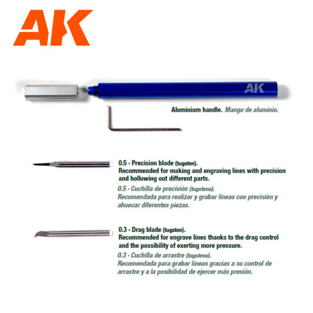 TUGSTEN STEEL ENGRAVING SCRIBER - AK