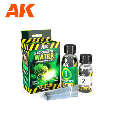 RESIN RADIOACTIVE WATER COMPONENTS EPOXY RESIN 180 ML - AK