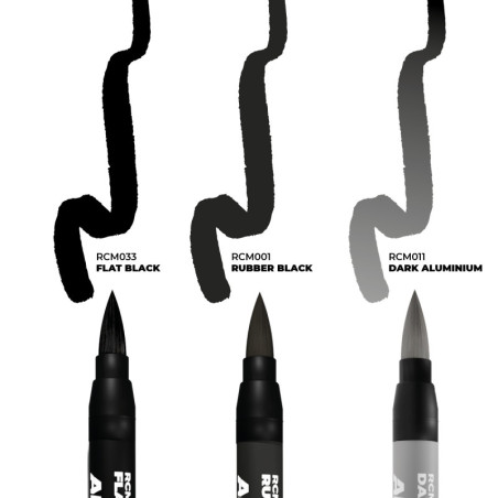 WHEELS - SET 3 REAL COLORS MARKERS - AK