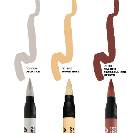 SHIPS & DECKS - SET 3 REAL COLORS MARKERS - AK