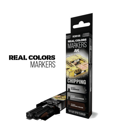 CHIPPING - SET 3 REAL COLORS MARKERS - AK