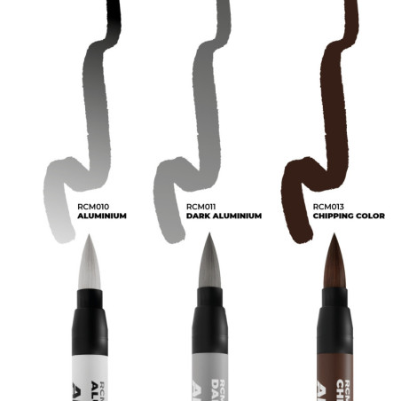 CHIPPING - SET 3 REAL COLORS MARKERS - AK