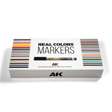 SPECIAL BOX REAL COLORS MARKERS - 34 units - AK
