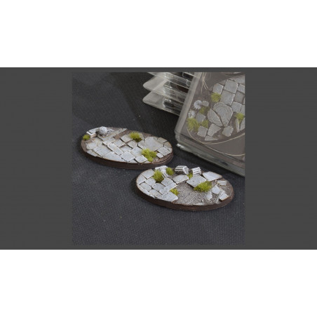 Temple Bases Oval 90mm (x2)