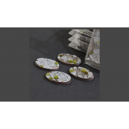 Temple Bases Oval 60mm (x4)