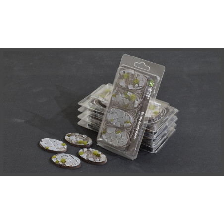 Temple Bases Oval 60mm (x4)