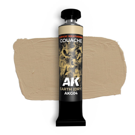 EARTH (DRY) - AK GOUACHE 20 ml. - AK