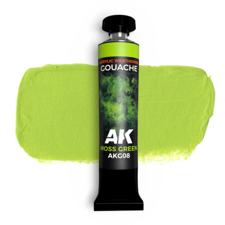 MOSS GREEN - AK GOUACHE 20 ml. - AK