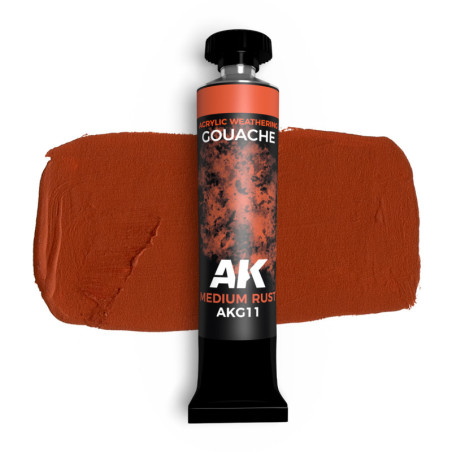 MEDIUM RUST - AK GOUACHE 20 ml. - AK