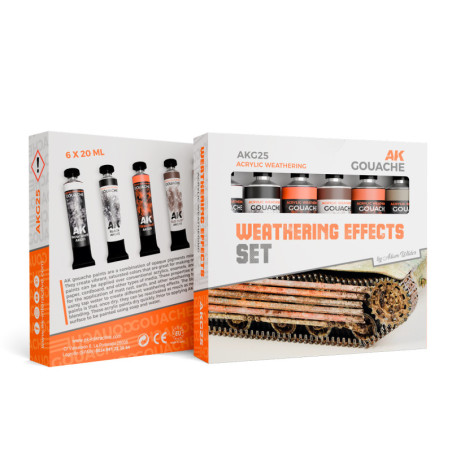 WEATHERING EFFECTS SET - AK GOUACHES - AK