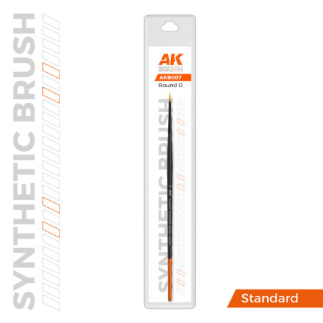 AK SYNTHETIC BRUSH - ROUND 0 - AK
