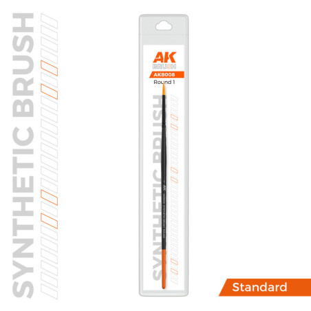AK SYNTHETIC BRUSH - ROUND 1 - AK