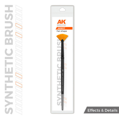 AK SYNTHETIC BRUSH - FAN SHAPE - AK