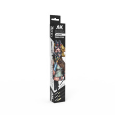 TABLETOP SYNTETHIC BRUSHES SET (3 brushes) - AK