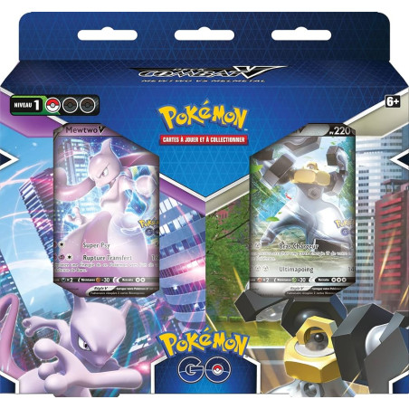 Pokémon Deck de Combat Go - Mewtwo-V VS Melmetal-V