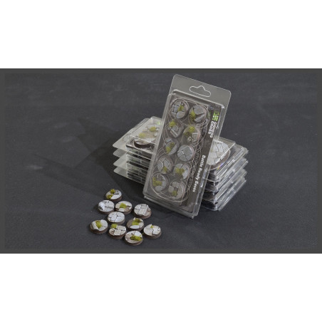 Temple Bases Round 25mm (x10)