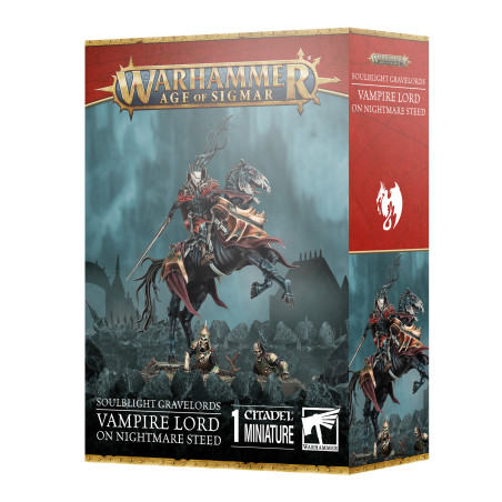 Soulblight Gravelords - Seigneur Vampire sur Coursier de Cauchemar
