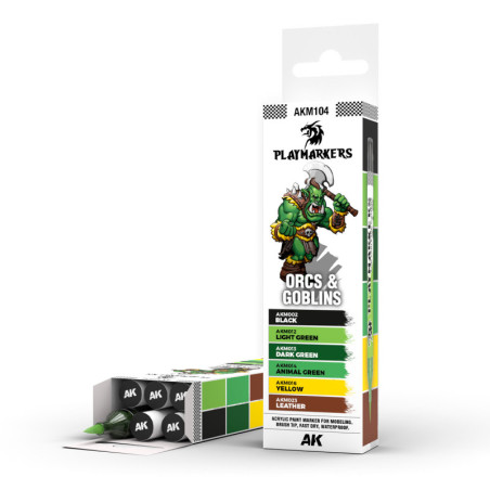 PLAYMARKERS SET - ORCS & GOBLINS (6 ref.) - AK