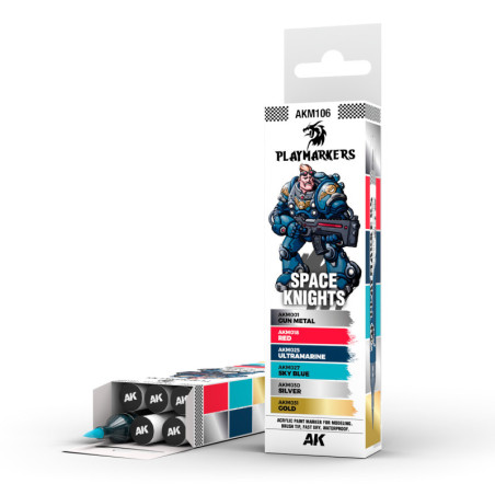 PLAYMARKERS SET -  SPACE KNIGHT (6 ref.) - AK