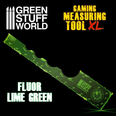 Mesureur Gaming - Vert Fluor Lime 12 pouces