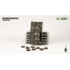 Temple Bases Round 28mm (x8)