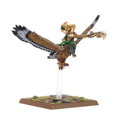 Royaumes Elfes Sylvains - Mage Elfe Sylvain sur Faucon de Guerre