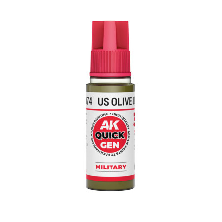US OLIVE UNIFORM 18 ml - QUICK GEN US OLIVE UNIFORM 18 ml - QUICK GEN - AK