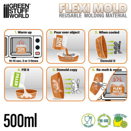Flexi Mold - Matériau réutilisable pour Moules