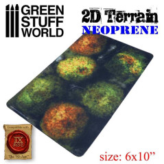 Terrain Neoprene 2D - Forêt avec 6 arbres