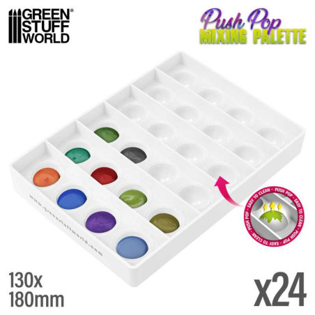 Push-Pop Mixing Palette