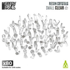 Cristaux de Résine transparents colorables - Petit x80