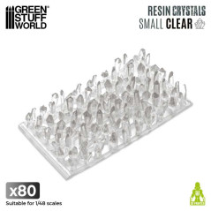 Cristaux de Résine transparents colorables - Petit x80