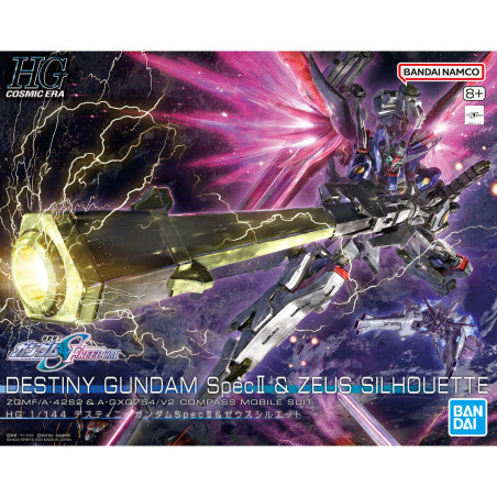 Gundam Gunpla HG 1/144 258 Destiny Gundam Spec II & Zeus Silhouette