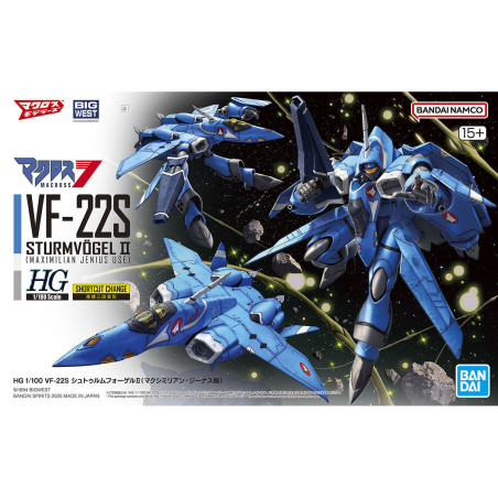 Macross HG 1/100 VF-22S Sturmvogel II Maximilian Jenius Use