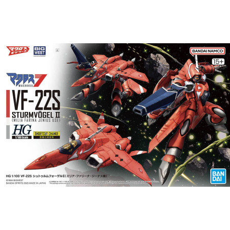 Macross HG 1/100 VF-22S Sturmvogel II Milia Farina Jenius Use