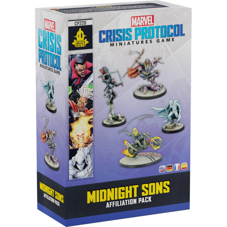 Marvel Crisis Protocol : Pack d'Affiliation Midnight Sons (Multilingue)