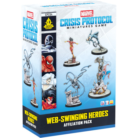 Marvel Crisis Protocol : Pack d'Affiliation Web Swinging Heroes (Multilingue)