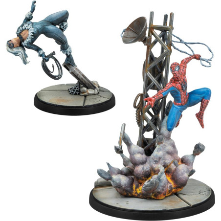 Marvel Crisis Protocol : Pack d'Affiliation Web Swinging Heroes (Multilingue)
