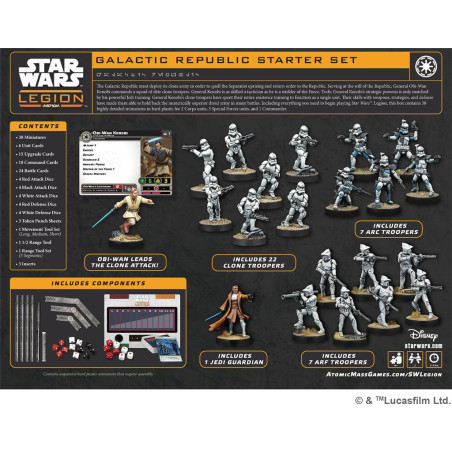 Star Wars Legion - Galactic Republic Starter Set (Base) (Multilingue)