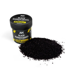 BLACK RUBBER GRAVEL 0,8-2MM - AK
