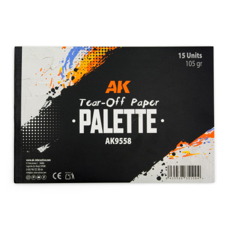 TEAR-OFF PAPER PALETTE 15 SHEETS - AK