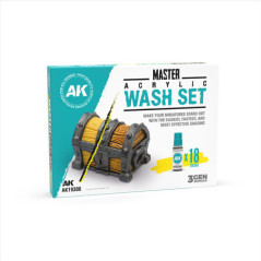 MASTER ACRYLIC WASH SET FULL RANGE 18 COLORS